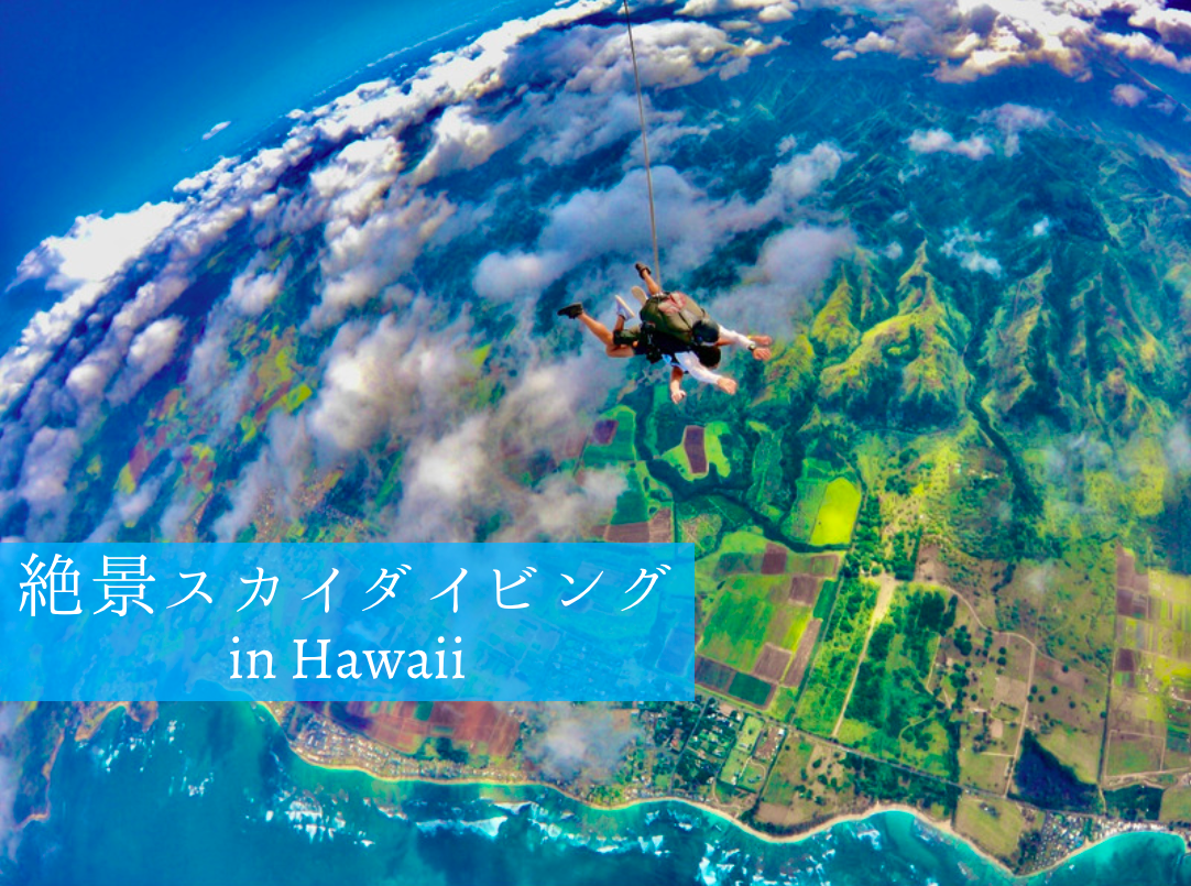 ハワイに行ったら絶対やりたいスカイタイビング！予約方法や料金を解説